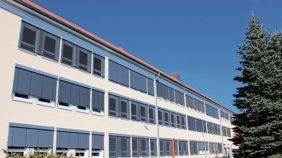 Oberschule mit Außenverschattung. Foto: pm