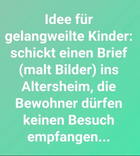 In ihrem WhatsApp-Status riefen die Mitarbeiter des Pflegeheims zu ihrer Mal-Aktion auf.