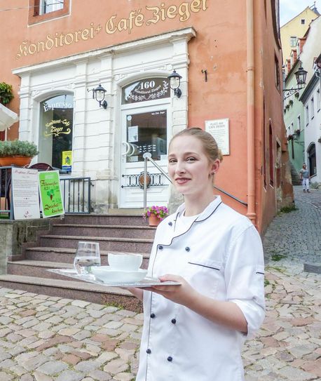 Michelle Klinkenberg wird das Schokoladenmädchen der 1. Dresdner choco classico sein. Foto: meeco Communication
