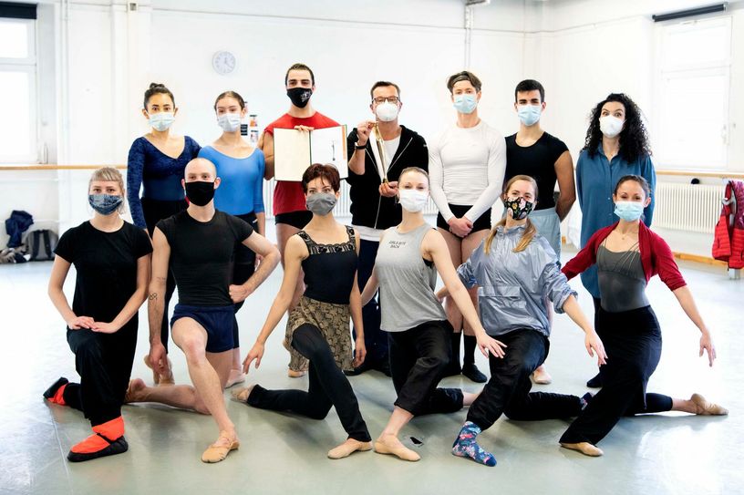 Das Ballettensemble des Staatstheaters Cottbus kann sich über den Max-Grünebaum-Preis 2020 freuen. Foto Marlies Kross