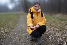 Noch kullern nur Steine den Weg am Löbauer Berg herunter. In Zukunft könnten das Murmeln sein. Anna-Maria Danzeisen hat dazu eine tolle Idee.