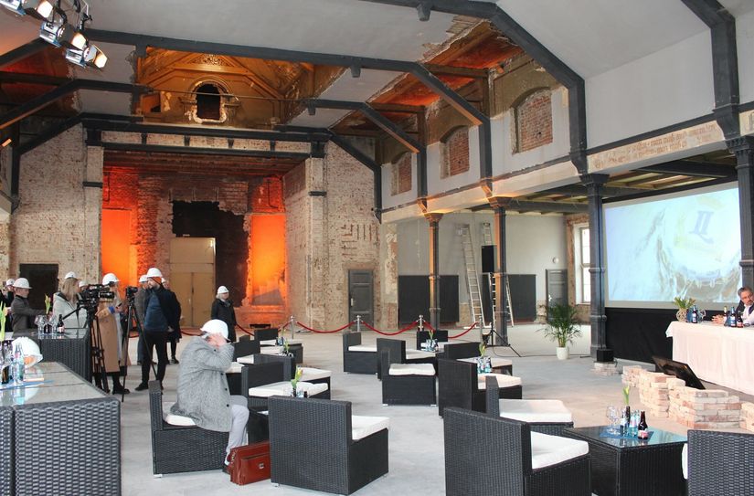 So sah es im März 2022 in der Kulturbrauerei aus. Damals hatte Landskron zur Pressekonferenz geladen.
