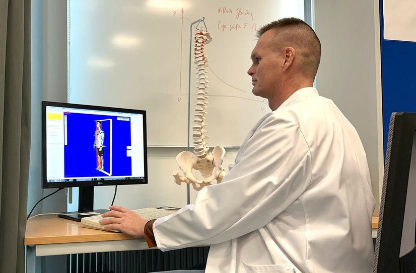 Sensorplatzierung mittels lasergestütztem 3D-Bodyscan durch Prof. Dr. Sven Michel.
