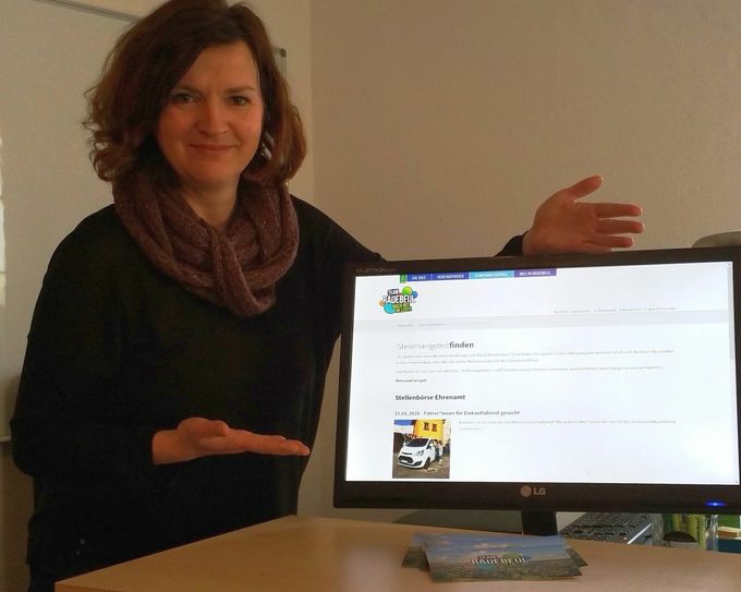 Ansprechpartnerin für die Ehrenamtsbörse ist Andrea Bönsch vom Familienzentrum                                       Foto: Fami