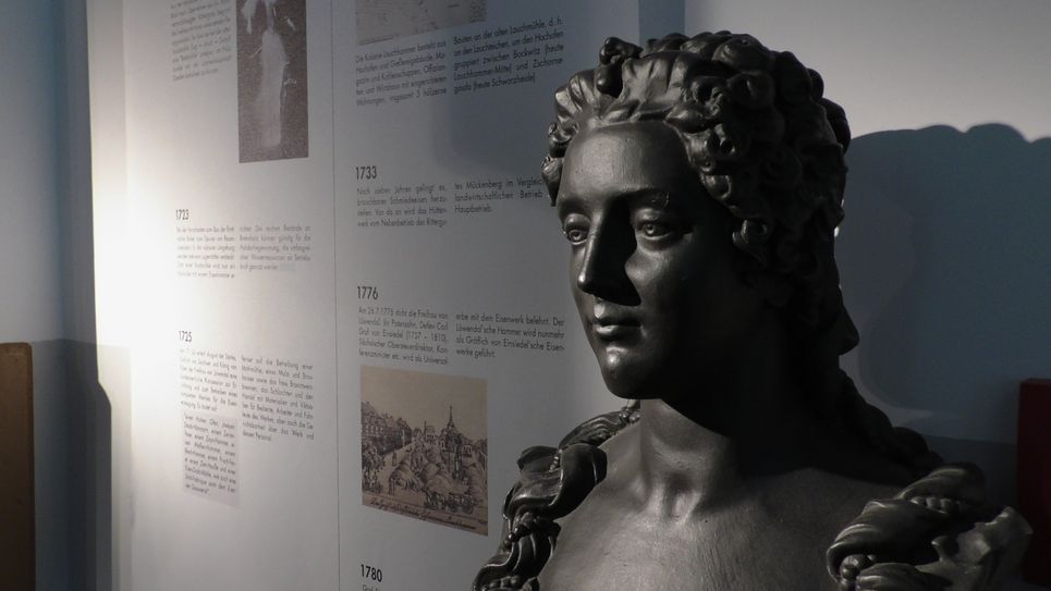 Büste der Freifrau von Löwendal. Foto: Stadt Lauchhammer