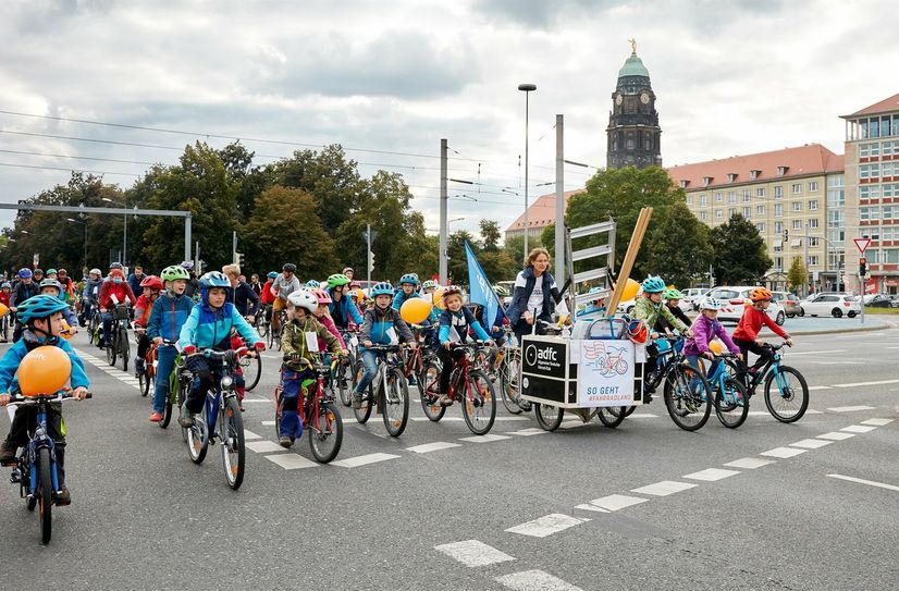 Sternfahrt 2021 in Dresden.