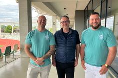 Stefan Lasch, Sportbürgermeister Jan Donhauser und Martin Selle (v.l.) hoffen auf zahlreiche Anmeldungen.
