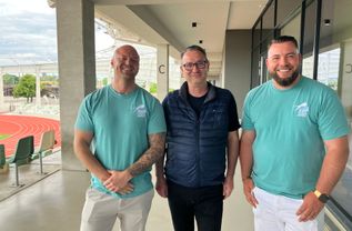 Stefan Lasch, Sportbürgermeister Jan Donhauser und Martin Selle (v.l.) hoffen auf zahlreiche Anmeldungen.