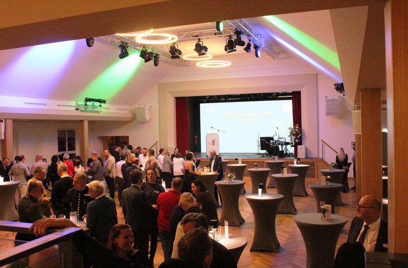 Die Ballsäle Cossmannsdorf boten den idealen Raum für den Freitaler Neujahrsempfang.