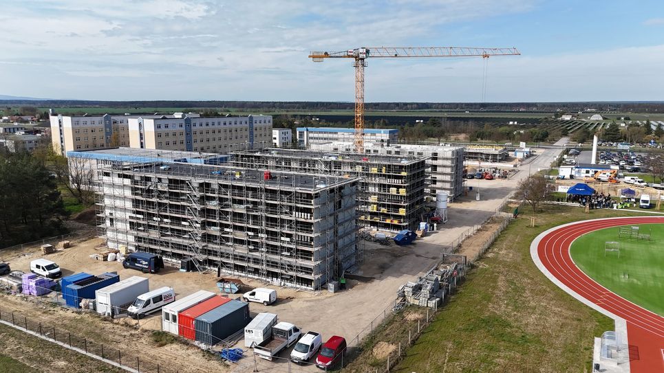 Der Campus der Hochschule wird umfassend erweitert.