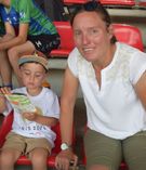 Nach den Paralympics (hier bei der Verabschiedung) hat sich Frances Hermann viel 
Zeit für sich und Sohnemann Henry genommen.