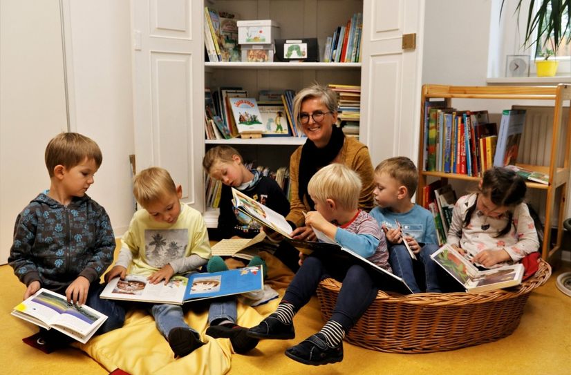 Kita-Leiterin Heike Seirig hofft auf Helfer für die Idee von einer eigenen Bibliothek.
