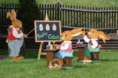 Auch Osterhasen müssen die Schulbank drücken!  Foto: Förster