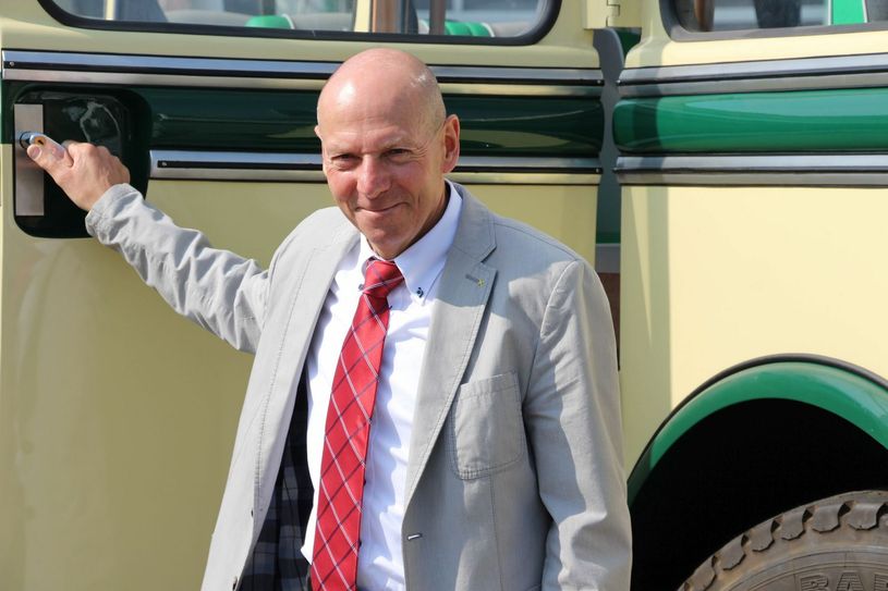 1. Geschäftsführer der Verkehrsgesellschaft Meißen, Rolf Baum.