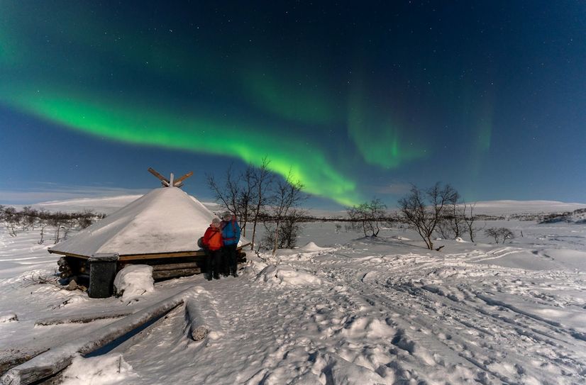 Nordlicht bei Kilpisjärvi.