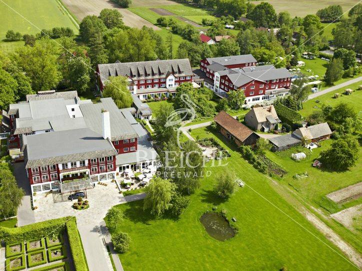 Die Bleiche Resort & Spa aus der Vogelperspektive. Foto: Bleiche Resort & Spa