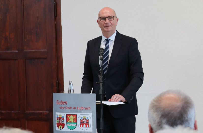 Ministerpräsident Dr. Dietmar Woidke während seiner Ansprache.