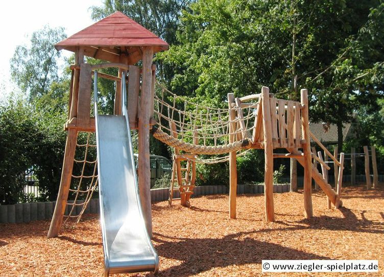 So soll der künftige Holzspielplatz am Willy-Tröger-Stadion aussehen. Foto: VfL