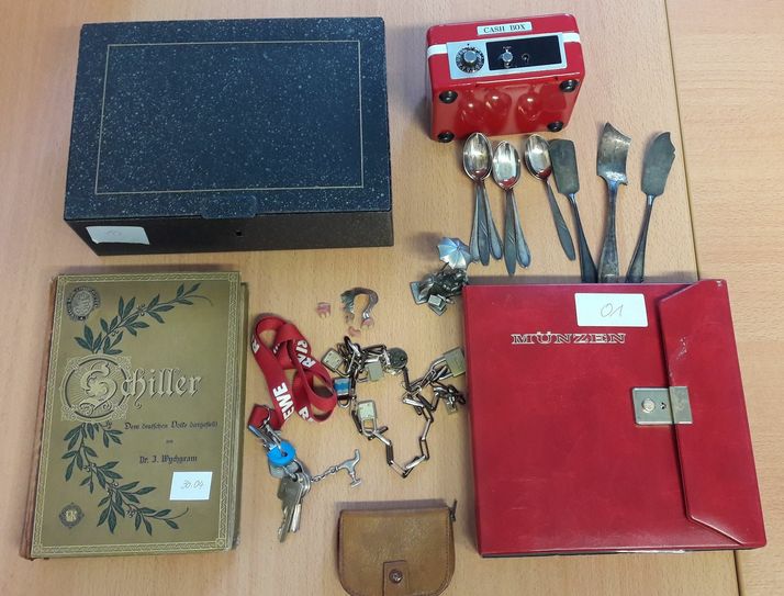 Das sichergestellte Beweismaterial. Foto: Polizei