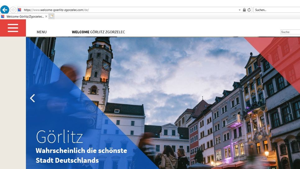Mit der neuen Plattform www.welcome-goerlitz-zgorzelec.com werben Görlitz und Zgorzelec gezielt um Fachkräfte in Großbritannien. Foto: Screenshot