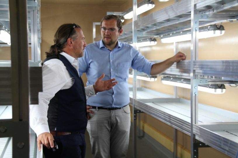 Blick in den künftigen Aufzuchtraum für Setzlinge