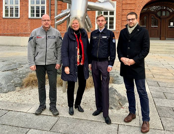 V.l.: Jens Rohloff, Kerstin Micka, Max Löcher und Sebastian Münch