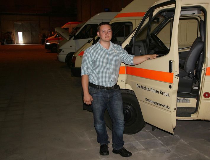 Christoph Ruppert, Kreisgeschäftsführer des DRK Kreisverband Meißen e.V., kämpft für eine angemessene und zweckmäßige Unterkunft für den Verein und damit den Katastrophenschutz des DRK. Foto: Farrar