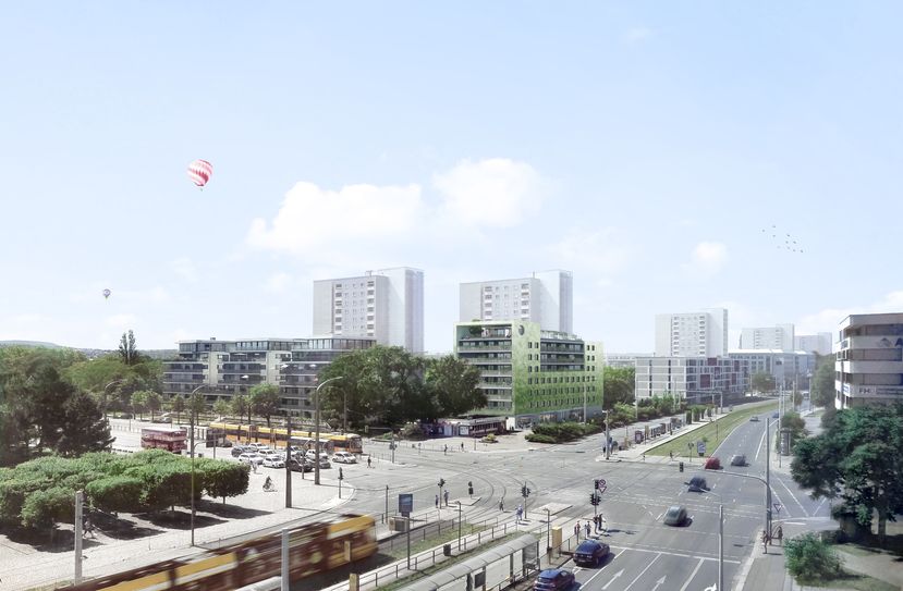 Visualisierung: So soll das neue siebengeschossige Haus aussehen