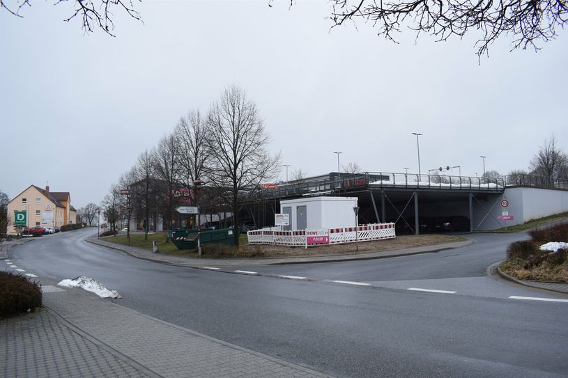 In diesem Bereich finden die Bauarbeiten statt.