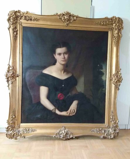 Das Porträt  von Elke Bernecker von Hermann Kiepert. Foto: Schloss.