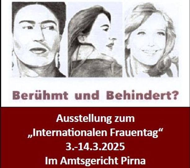 Die Ausstellung ist vom 3. bis 14. März im Amtsgericht Pirna zu sehen.