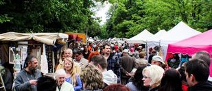 Buntes Volksfesttreiben in Meißen Cölln.