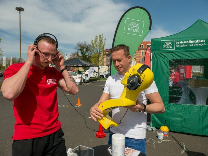 Impressionen 2018. Auch in diesem Jahr soll der Gesundheitstag an der FitnessArena in Meißen wieder von der Vielfalt der Angebote leben.  Fotos:  Geyer