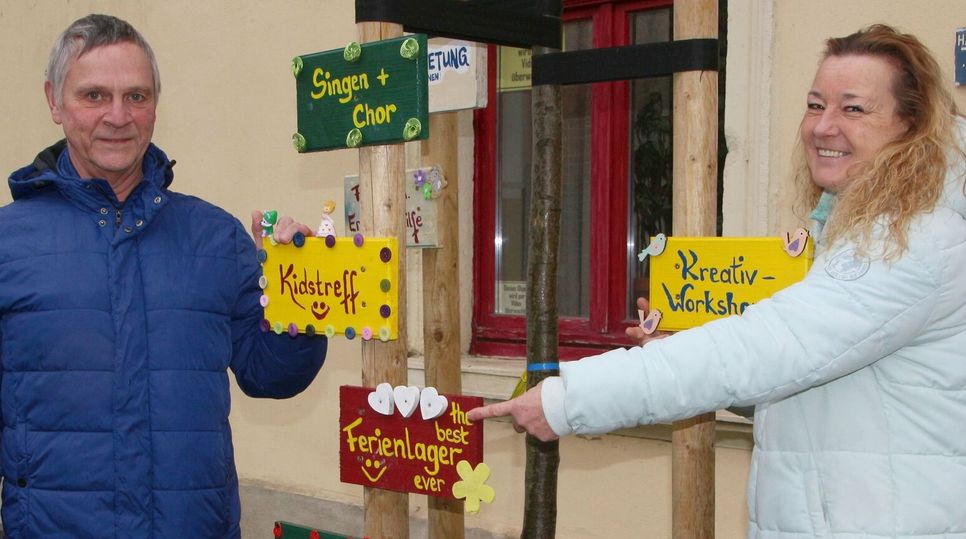 Serpina Bittner und Andreas Krebs hoffen auf viele Anmeldungen für das Ferienlager des Vereins. 
 Foto: Farrar
