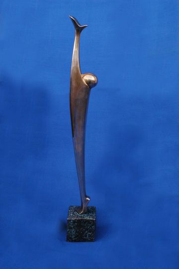 Der Max-Grünebaum-Preis. Gestaltung der Skulptur: Mattes Knabe / Foto: Marlies Kross