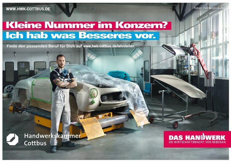 Eines der Motive der neuen Imagekampagne des Handwerks. Foto: HWK