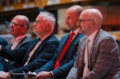 Dr. Andrew Dodds, Friedrich Enkert, Hans-Uwe Koch und  Jeremy Simpson zur Eröffnung.