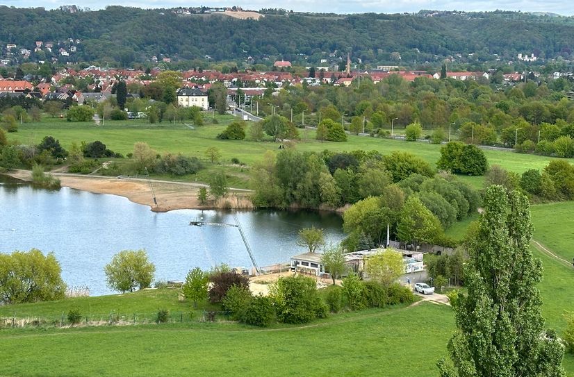 Wasserskianlage am Kiessee Leuben.