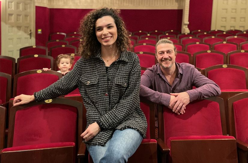 Inma López Marín, István Farkas und ihre gemeinsame Tochter Alma.