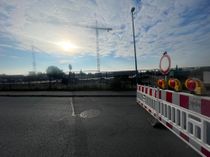 Sperrung an neuer Feuerwache.
