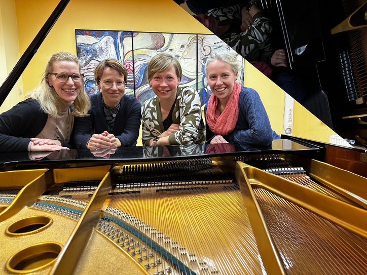 Der neue Vorstand des Fördervereins der Regionalstelle Finsterwalde (v.l.): Susann Thor-Böhm, Franziska Dorn, Ines Lehmann und Johanna Zmeck.