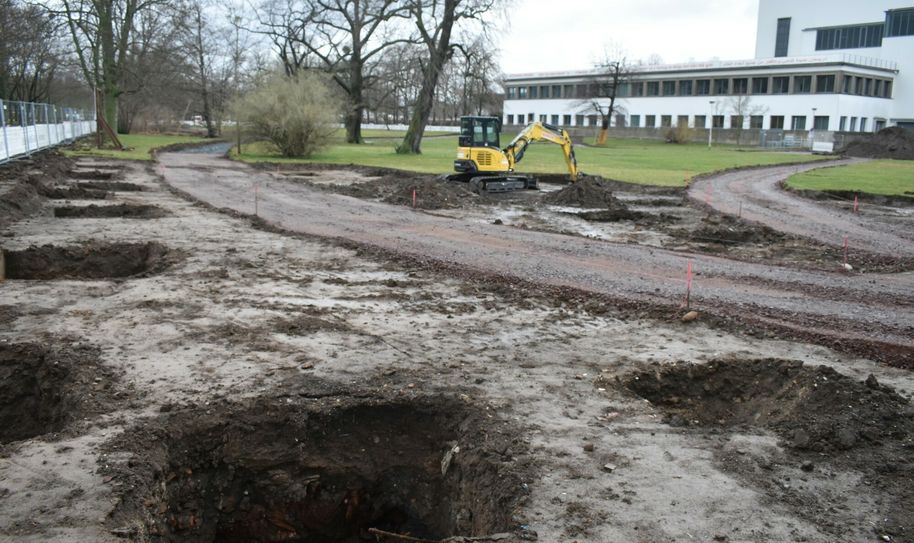 Ende Januar startete die Neugestaltung des Blüherparks im Bereich Nord. Fotos: Schiller