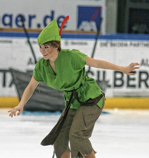 Henriette Gräßler wird in der Rolle des Peter Pan laufen. Foto: Dresdner Eislauf Club
