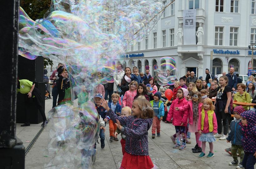 Am Samstag wurde unter dem Motto "Görlitzer Familien – Wir bleiben am Ball" das Görlitzer Familienfest gefeiert. Foto: Familienbüro Görlitz