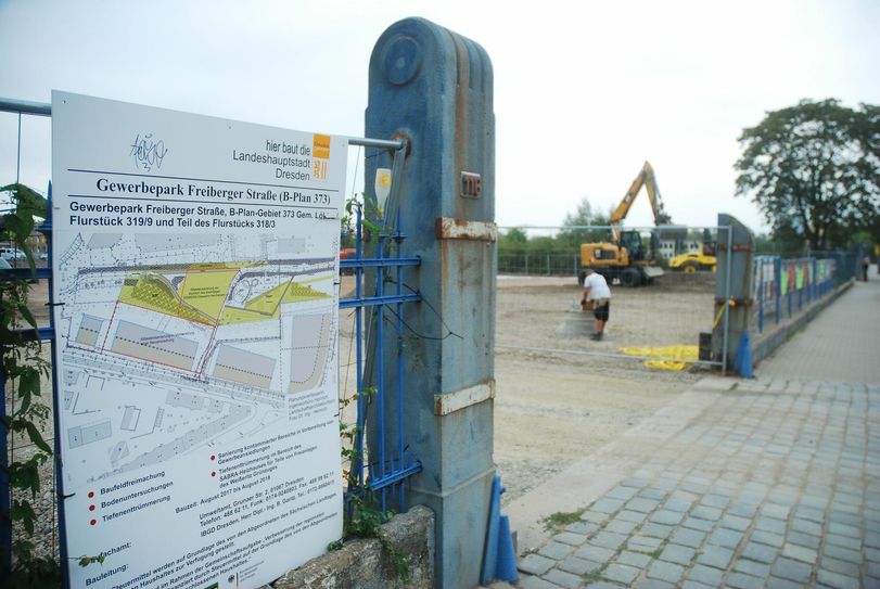 Areal, auf dem das neue Gründer- und Gewerbezentrum entsteht. Foto: Schiller