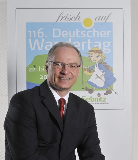 Oberbürgermeister Mike Ruckh freut sich auf viele Besucher zum Deutschen Wandertag. Foto: PR
