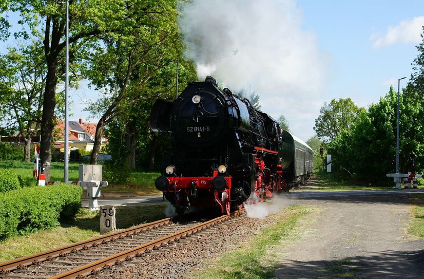 Zum Programm des Bahnhofsfestes gehören auch Dampfzug-Fahrten.