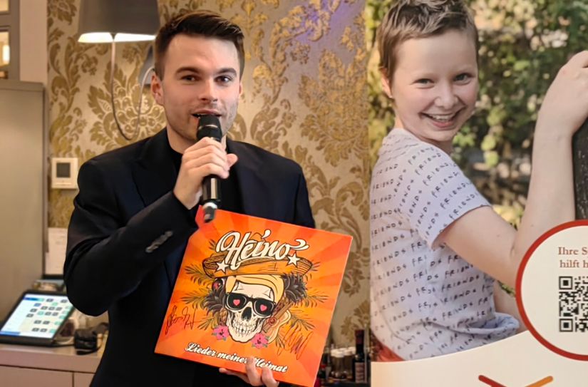 Benedikt Bartsch, Social-Media-Coach von Heino versteigerte ein "Meet & Greet"-Paket des Sängers.