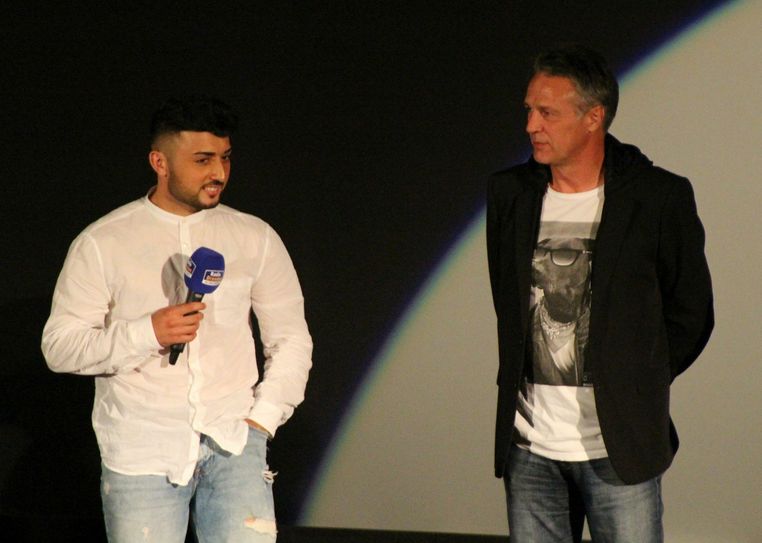 Aias Aosman (li.) und Trainer Uwe Neuhaus (Foto: Büttner)