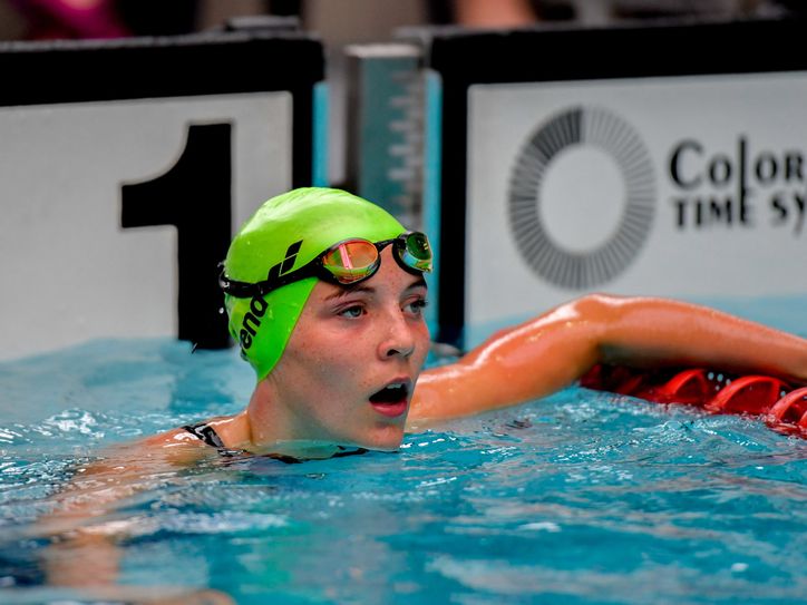 Kora Büttner, Landesmeisterin über 50-Meter Rücken. Foto: Carsten Böttinger